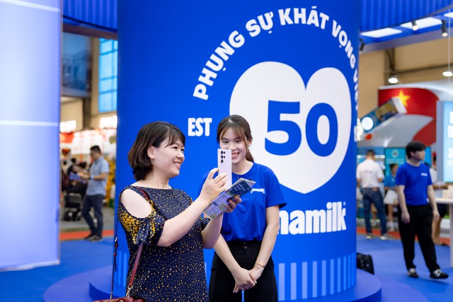 Trải nghiệm đa giác quan giúp gian hàng Vinamilk trở thành tâm điểm triển lãm sữa 2026 - Ảnh 3.
