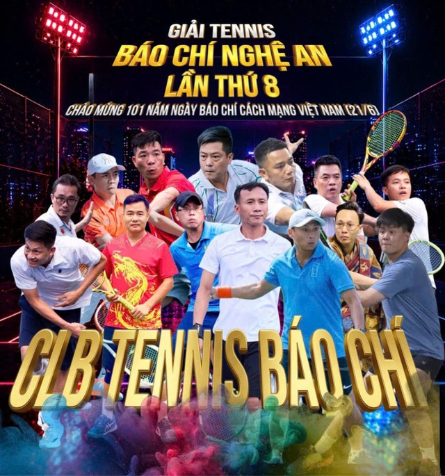 Bế mạc Giải Tennis Báo chí Nghệ An lần thứ VIII: Bản giao hưởng của tinh thần thể thao và nhiệt huyết người làm báo- Ảnh 1.