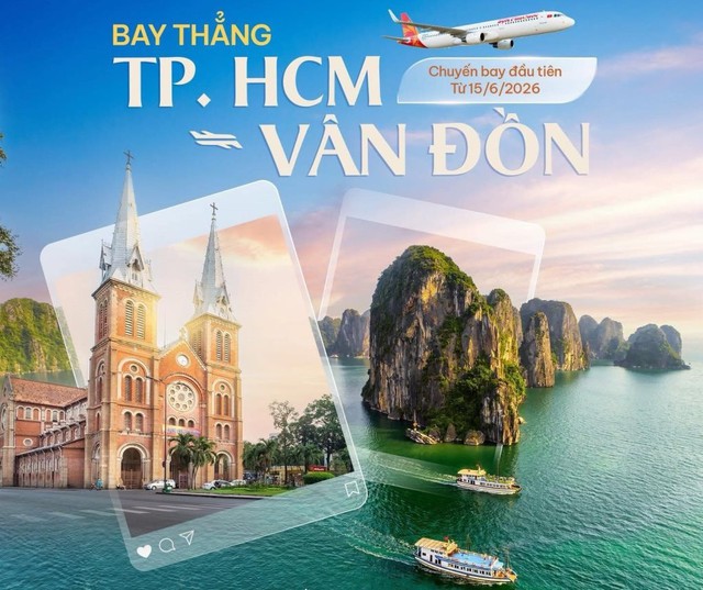 Từ 15/6 sẽ đưa vào khai thác tuyến bay thẳng từ thành phố Hồ Chí Minh - Vân Đồn- Ảnh 1.