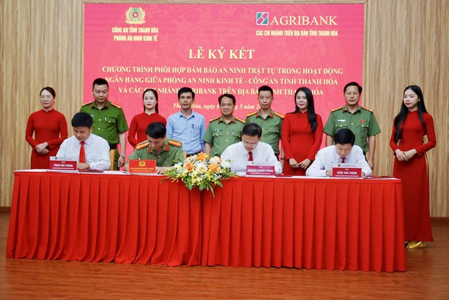 Công an Thanh Hóa và Agribank phối hợp bảo đảm an ninh hoạt động ngân hàng- Ảnh 1.