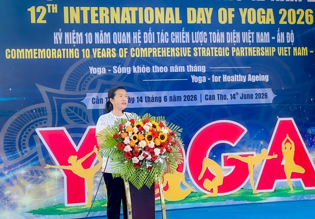 Gần 1.000 người tham gia Ngày Quốc tế Yoga lần thứ 12 năm 2026 tại TP Cần Thơ- Ảnh 2.
