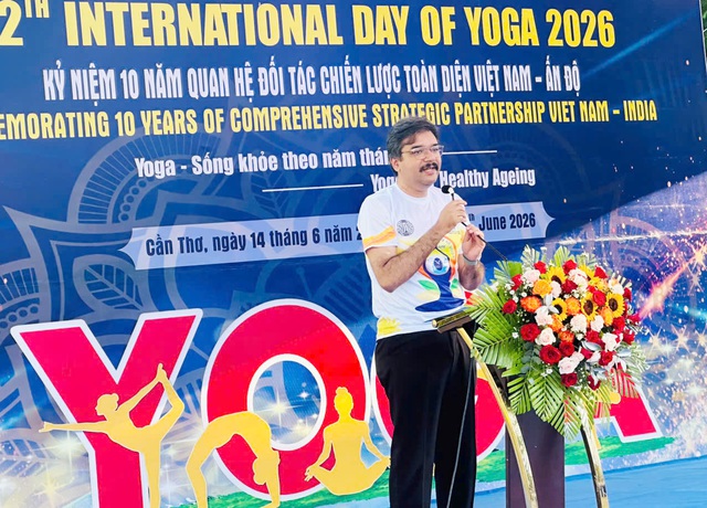 Gần 1.000 người tham gia Ngày Quốc tế Yoga lần thứ 12 năm 2026 tại TP Cần Thơ- Ảnh 3.