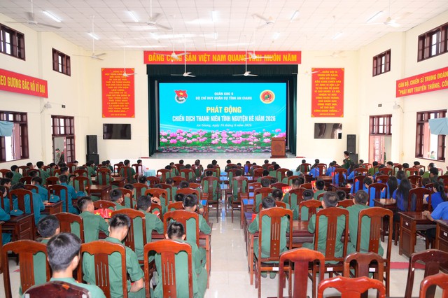 Bộ CHQS tỉnh An Giang phát động chiến dịch thanh niên tình nguyện hè năm 2026 - Ảnh 1.