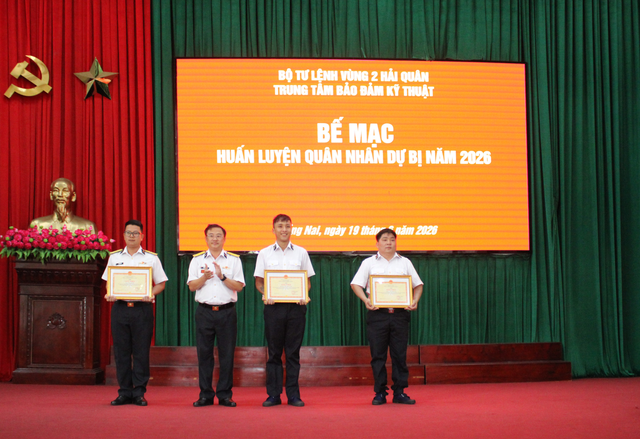 Trung tâm Bảo đảm kỹ thuật Vùng 2 Hải quân bế mạc huấn luyện quân nhân dự bị động viên- Ảnh 1. Trung tâm Bảo đảm kỹ thuật Vùng 2 Hải quân bế mạc huấn luyện quân nhân dự bị động viên- Ảnh 1.