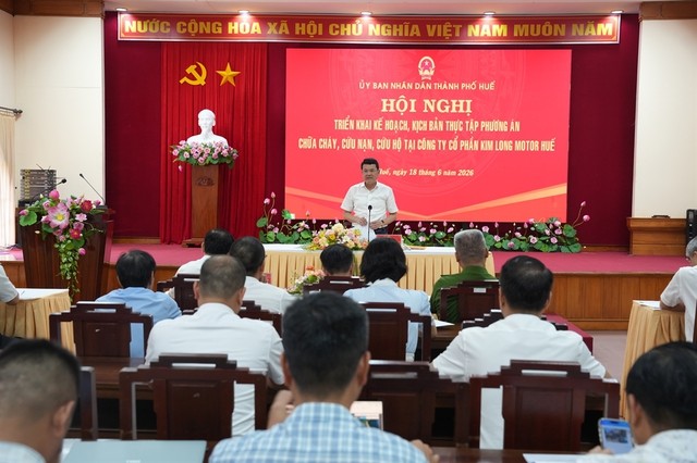 TP Huế: Đảm bảo thực tập phương án chữa cháy, cứu nạn, cứu hộ diễn ra nghiêm túc án toàn- Ảnh 1.