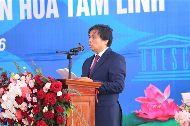 Đón nhận Bằng bảo trợ Di tích lịch sử văn hóa và Chứng nhận không gian văn hóa tâm linh cho Quần thể Mộ và Đền thờ Ngài Lê Đức Tuy- Ảnh 7.