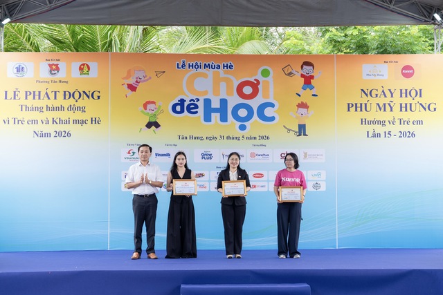 Vinamilk cùng trẻ em tận hưởng ngày hội mùa hè tại Phú Mỹ Hưng- Ảnh 5.
