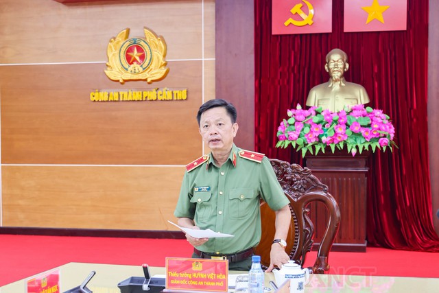 Giám đốc Công an TP Cần Thơ làm việc với Công an 7 phường về tình hình an ninh trật tự- Ảnh 6.