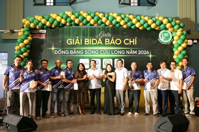 Bế mạc Giải Bida báo chí khu vực ĐBSCL lần thứ XVIII - năm 2026- Ảnh 3. Bế mạc Giải Bida báo chí khu vực ĐBSCL lần thứ XVIII - năm 2026- Ảnh 3.