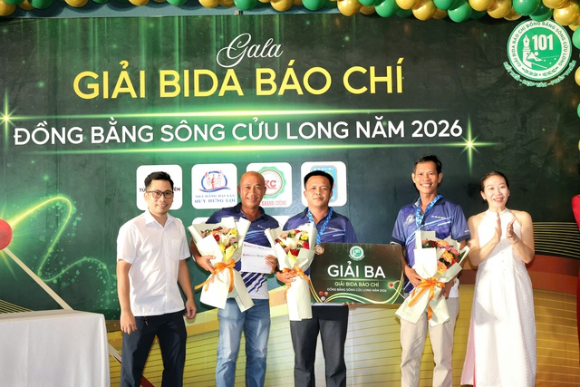 Bế mạc Giải Bida báo chí khu vực ĐBSCL lần thứ XVIII - năm 2026- Ảnh 5. Bế mạc Giải Bida báo chí khu vực ĐBSCL lần thứ XVIII - năm 2026- Ảnh 5.
