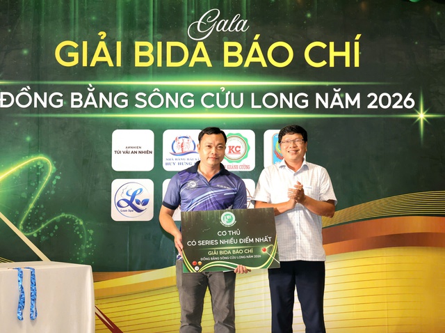 Bế mạc Giải Bida báo chí khu vực ĐBSCL lần thứ XVIII - năm 2026- Ảnh 6. Bế mạc Giải Bida báo chí khu vực ĐBSCL lần thứ XVIII - năm 2026- Ảnh 6.