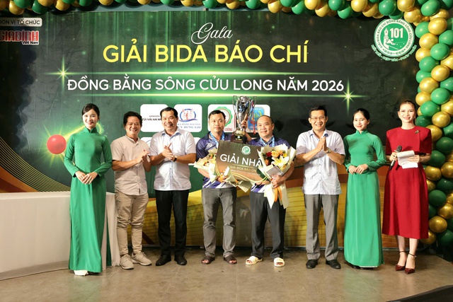 Bế mạc Giải Bida báo chí khu vực ĐBSCL lần thứ XVIII - năm 2026- Ảnh 1. Bế mạc Giải Bida báo chí khu vực ĐBSCL lần thứ XVIII - năm 2026- Ảnh 1.