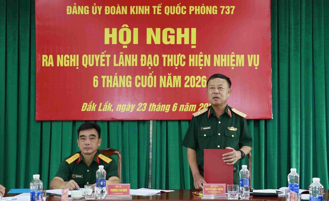 Đoàn Kinh tế - Quốc phòng 737 (Quân khu 5): Xây dựng thế trận lòng dân vững chắc- Ảnh 1.