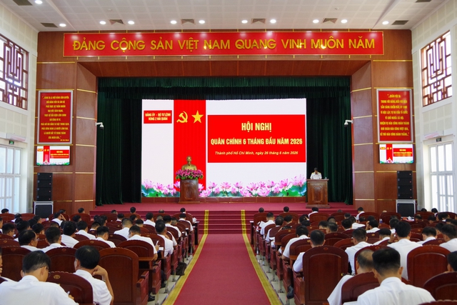 Vùng 2 Hải quân tổ chức Hội nghị quân chính 6 tháng đầu năm 2026- Ảnh 1.