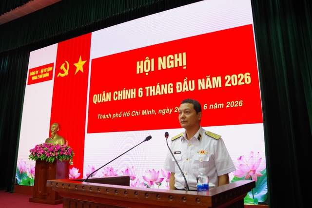 Vùng 2 Hải quân tổ chức Hội nghị quân chính 6 tháng đầu năm 2026- Ảnh 2.