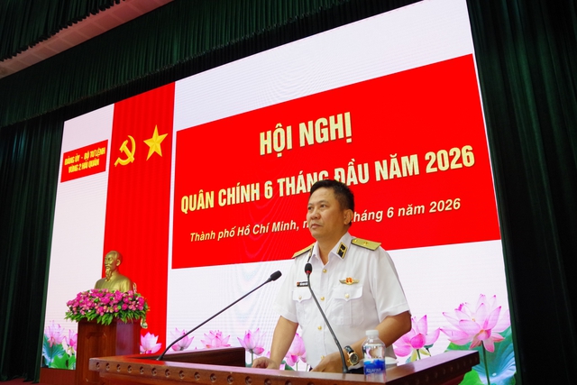 Vùng 2 Hải quân tổ chức Hội nghị quân chính 6 tháng đầu năm 2026- Ảnh 3.