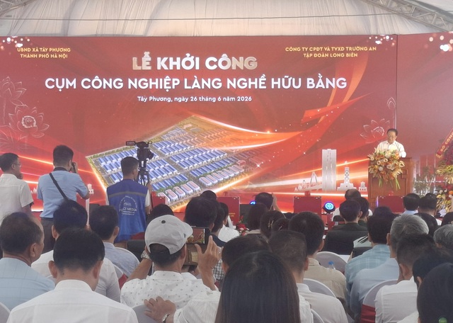Hà Nội: Khởi công Cụm công nghiệp làng nghề Hữu Bằng- Ảnh 3.