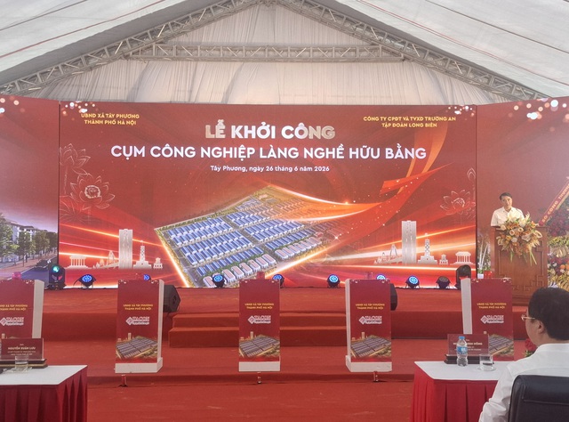 Hà Nội: Khởi công Cụm công nghiệp làng nghề Hữu Bằng- Ảnh 2.
