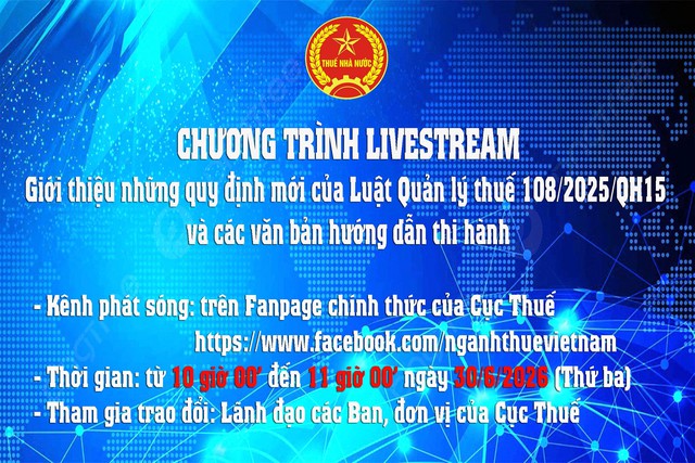 Cục Thuế livestream giới thiệu những quy định mới của Luật Quản lý thuế- Ảnh 1.