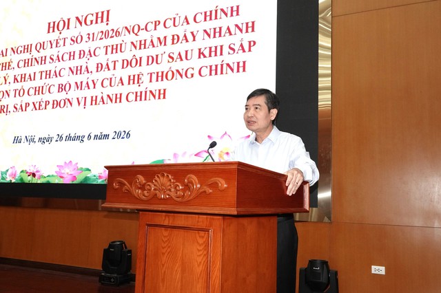 Bộ Tài chính triển khai cơ chế đặc thù xử lý nhà, đất dôi dư sau sáp nhập - Ảnh 1.