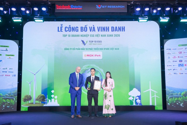 KCN Gia Lộc được vinh danh Top 10 Khu công nghiệp ESG Việt Nam Xanh 2026- Ảnh 1.