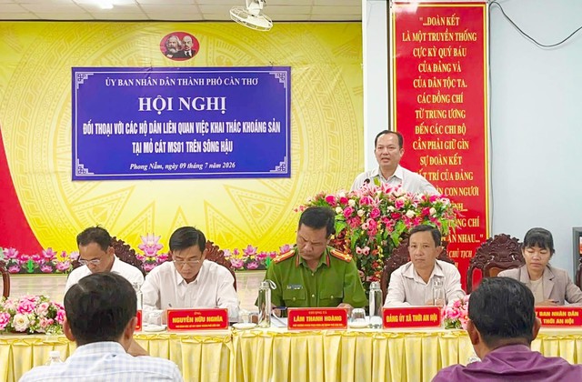 Cần Thơ: Đối thoại để tạo đồng thuận trong khai thác mỏ cát tại xã Phong Nẫm- Ảnh 3.