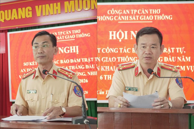 Cần Thơ: Lực lượng CSGT quyết tâm hoàn thành nhiệm vụ bảo đảm TTATGT năm 2026- Ảnh 4.