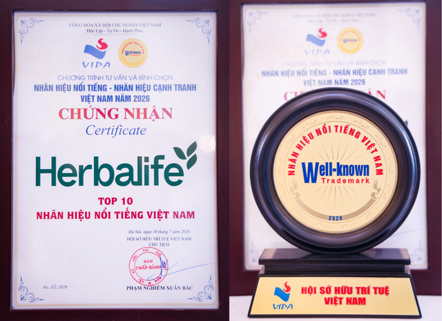 Herbalife Việt Nam thuộc Top 10 Nhãn hiệu nổi tiếng Việt Nam năm 2026- Ảnh 3.