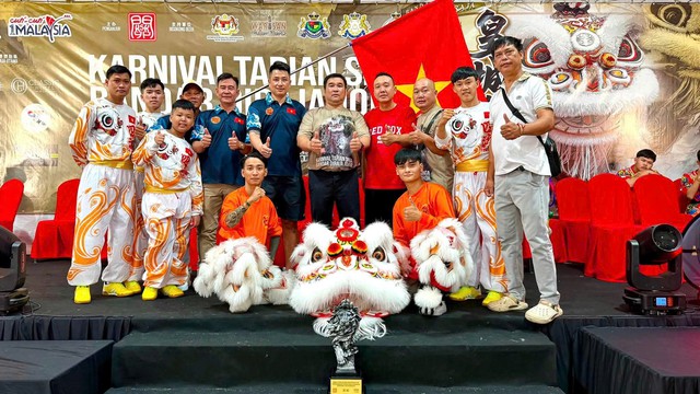 Đoàn Tứ Câu thắng lớn tại Giải Lân Sư Rồng Quốc tế tranh Cúp KCC Malaysia 2026- Ảnh 3.