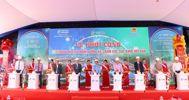 Gia Lai: Khởi công khu du lịch nghỉ dưỡng và chăm sóc sức khỏe Hội Vân- Ảnh 1.
