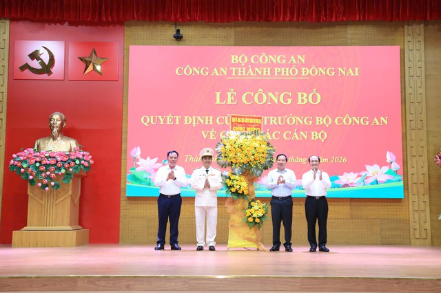 Đại tá Trần Trọng Thủy được bổ nhiệm làm Phó Giám đốc Công an TP Đồng Nai- Ảnh 1.
