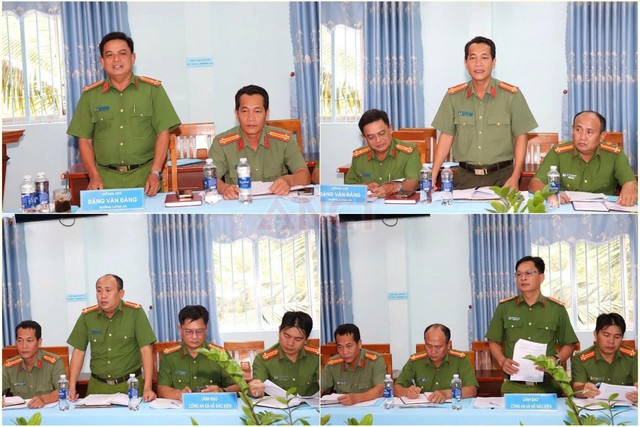 Lãnh đạo Công an thành phố kiểm tra, tháo gỡ vướng mắc xây dựng nông thôn mới tại xã Hồ Đắc Kiện - Ảnh 2.