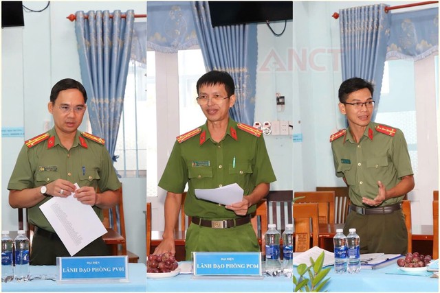 Lãnh đạo Công an thành phố kiểm tra, tháo gỡ vướng mắc xây dựng nông thôn mới tại xã Hồ Đắc Kiện - Ảnh 3.
