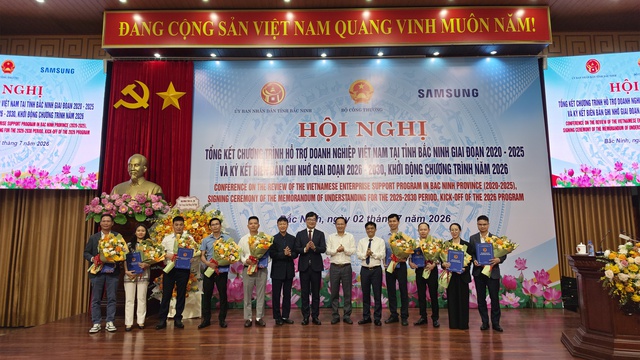 Bắc Ninh tổng kết chương trình hỗ trợ doanh nghiệp giai đoạn 2020-2025 và ký kết hợp tác giai đoạn 2026-2030 với Samsung Việt Nam - Ảnh 6.