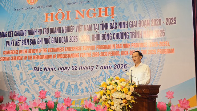Bắc Ninh tổng kết chương trình hỗ trợ doanh nghiệp giai đoạn 2020-2025 và ký kết hợp tác giai đoạn 2026-2030 với Samsung Việt Nam - Ảnh 2.
