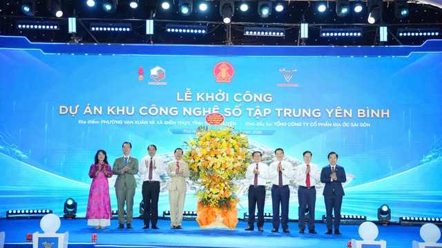 Thái Nguyên: Khởi công Dự án Khu công nghệ số tập trung Yên Bình - Ảnh 4.