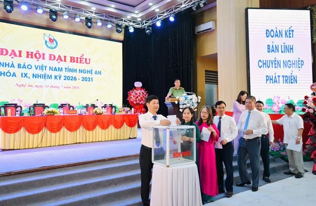 Đại hội Hội Nhà báo Việt Nam tỉnh Nghệ An khóa IX: Xây dựng đội ngũ người làm báo bản lĩnh, chuyên nghiệp, hiện đại- Ảnh 5.