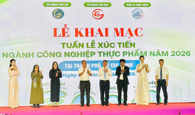 Khai mạc Tuần lễ Xúc tiến ngành Công nghiệp thực phẩm năm 2026 tại TP Hồ Chí Minh- Ảnh 1.