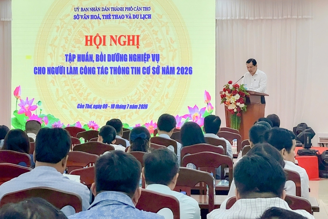 Cần Thơ khai mạc lớp tập huấn bồi dưỡng nghiệp vụ cho người làm công tác thông tin cơ sở năm 2026 - Ảnh 1.