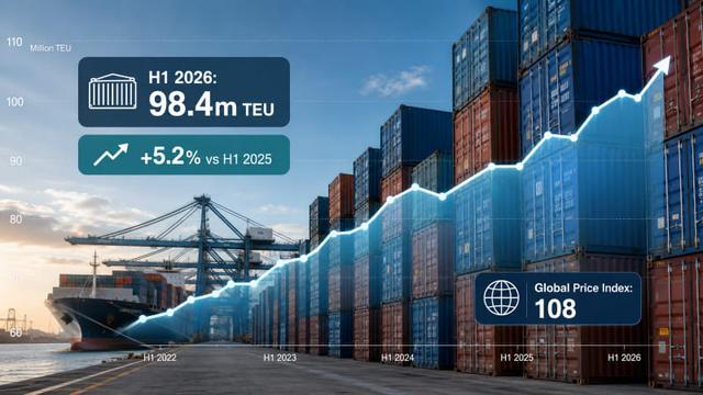 Vận tải container toàn cầu tăng 5,2% trong nửa đầu năm 2026 - Ảnh 1.