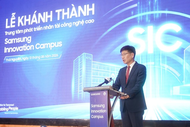 Samsung Việt Nam khánh thành Trung tâm Phát triển nhân tài công nghệ cao Samsung Innovation Campus tại Thái Nguyên.  - Ảnh 3.