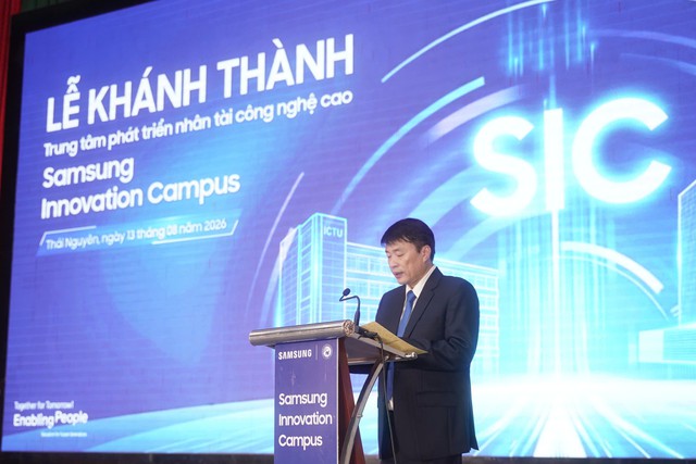 Samsung Việt Nam khánh thành Trung tâm Phát triển nhân tài công nghệ cao Samsung Innovation Campus tại Thái Nguyên.  - Ảnh 2.
