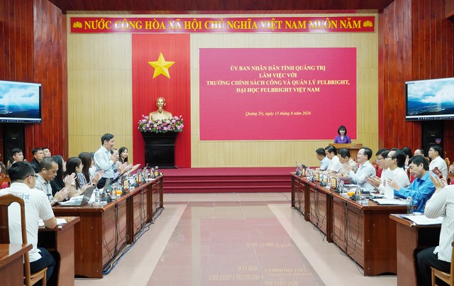 Quảng Trị tăng cường hợp tác với Trường Chính sách công và Quản lý Fulbright- Ảnh 1.