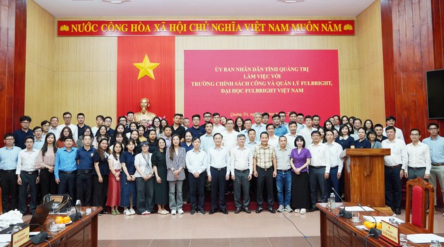 Quảng Trị tăng cường hợp tác với Trường Chính sách công và Quản lý Fulbright- Ảnh 4.