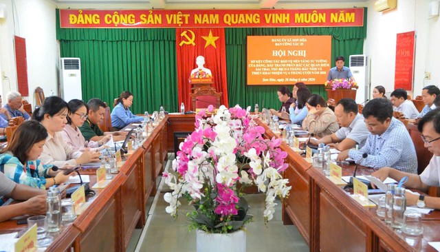 Sơn Hòa phát huy sức mạnh từ cơ sở trong bảo vệ nền tảng tư tưởng của Đảng - Ảnh 4.