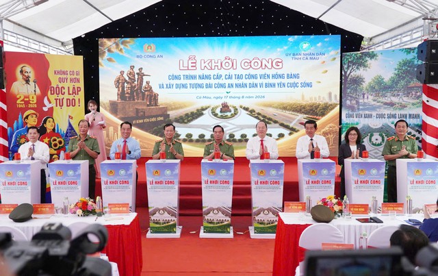 Cà Mau nâng cấp Công viên Hồng Bàng và xây dựng tượng đài "CAND vì bình yên cuộc sống" - Ảnh 5.