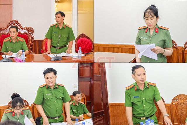 Thượng tá Đinh Tùng An làm việc với Công an xã Trường Long Tây, xã Tân Long và phường Thới Long - Ảnh 4.