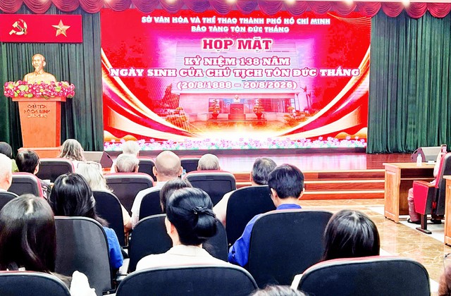 TP.HCM: Họp mặt kỷ niệm 138 năm Ngày sinh của Chủ tịch Tôn Đức Thắng- Ảnh 1.