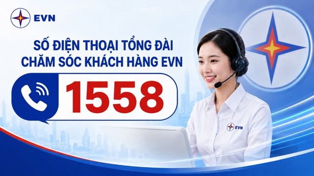 Chính thức đưa vào hoạt động số điện thoại tổng đài chăm sóc khách hàng EVN 1558- Ảnh 1.