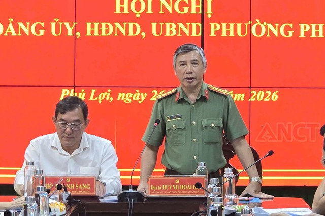 Công an TP Cần Thơ kiểm tra công tác bảo vệ bí mật nhà nước tại phường: Phú Lợi và Sóc Trăng- Ảnh 2.